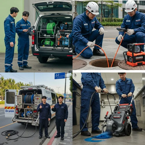 하중동 하수구 뚫음 하수도, 시흥 시청 근처 오래된 주택 막힘 해결