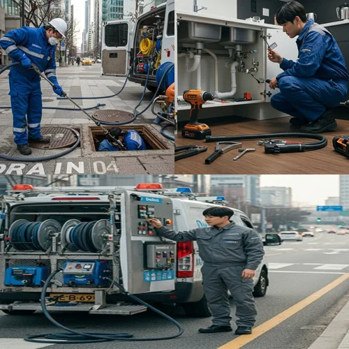 죽율동 싱크대 막힘 배수구, 정왕역 근처 신축 빌라 주방 막힘