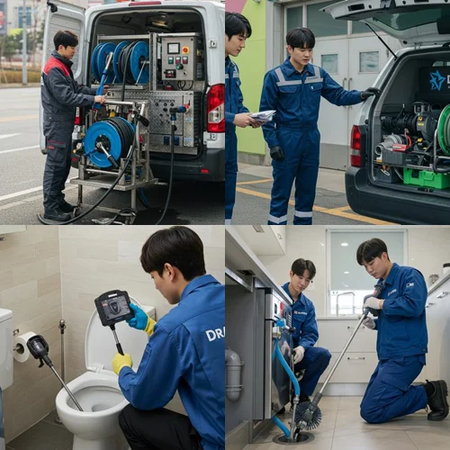 시흥 배수구막힘  베란다 막힘
