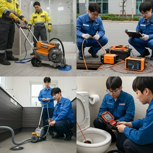 계수동 변기 막힘 수리 칫솔 꽉