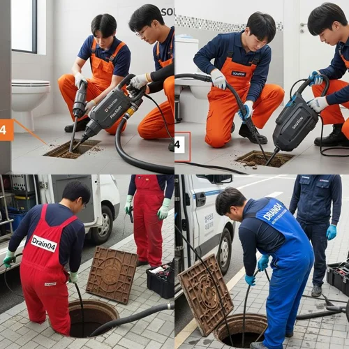 능곡동 하수구 고압세척 상가 배관