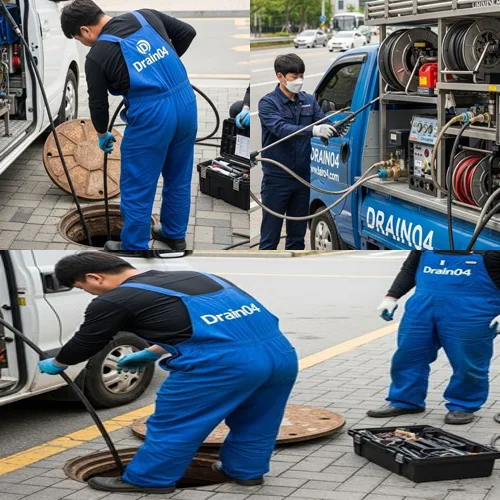 군자동 배수구막힘 화장실 바닥