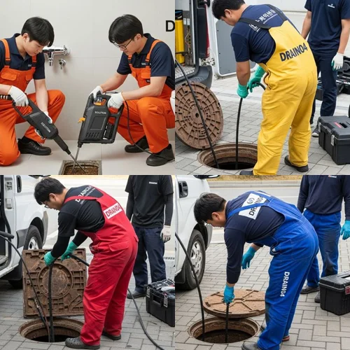 화정동 하수구막힘 가든 식당