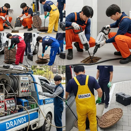 화정동 하수구막힘 가든 식당