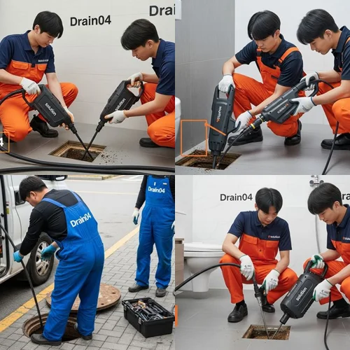 무지내동 하수도막힘 공장 지대