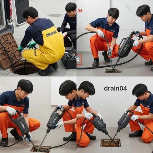 무지내동 하수도막힘 공장 지대