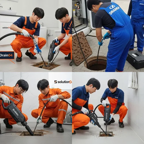 무지내동 하수도막힘 공장 지대