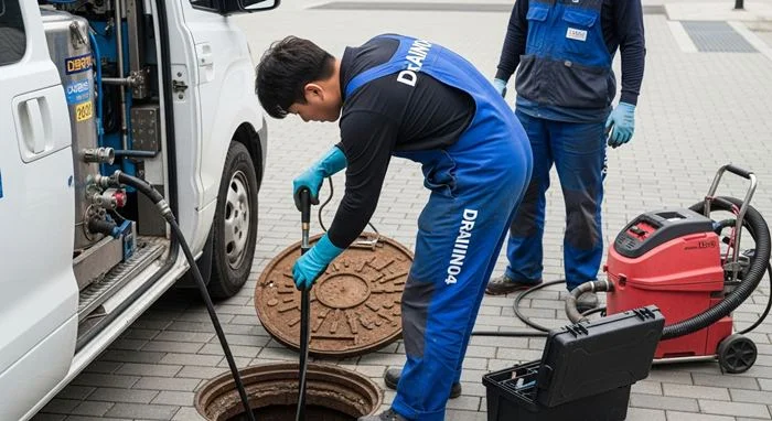 동대문구 하수구고압세척 장안평 자동차매매단지