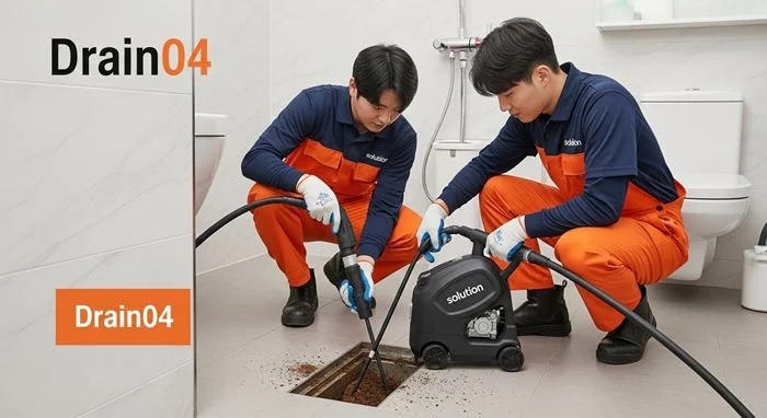 미산동 하수구 고압세척 통수 작업