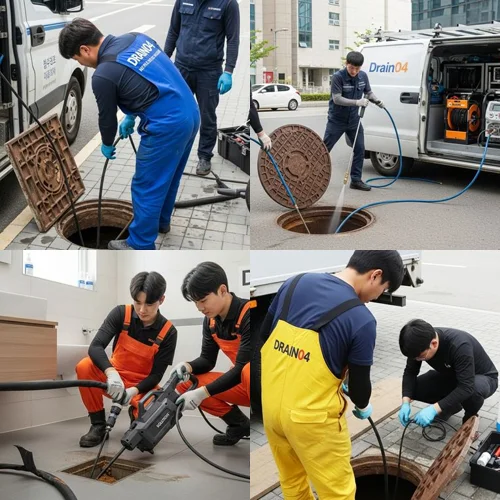 대야동 하수구막힘 빌라 주차장