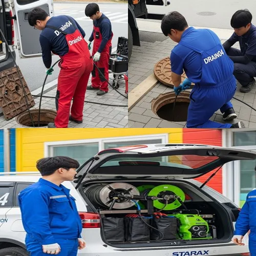 신천동 하수도막힘 삼미시장