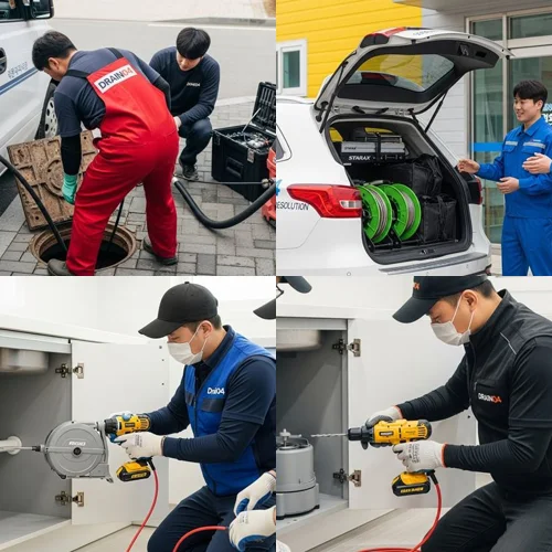 하상동 하수도막힘 연꽃단지