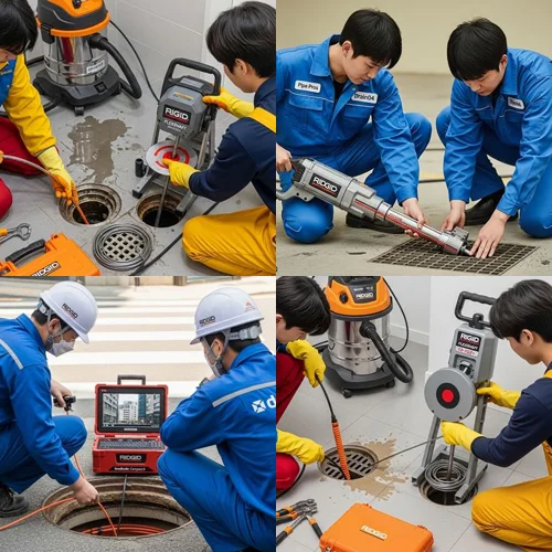 시흥시 하수구 고압세척 식당 기름때