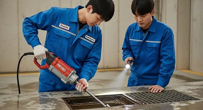 거모동 배수구막힘 다용도실