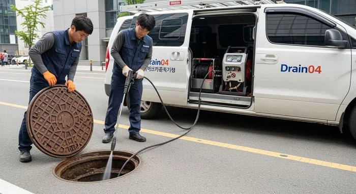 거모동 배수구막힘 다용도실