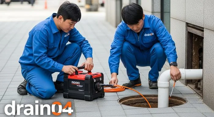 군자동 하수구 고압세척 오래된 배관