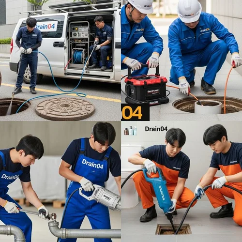 산현동 하수구 고압세척 전원주택