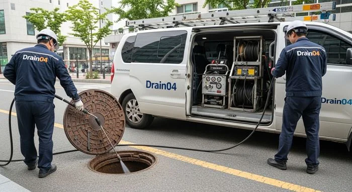도창동 하수구 고압세척 아파트 단지