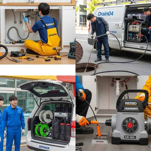 계수동 하수구 고압세척 공장 배관