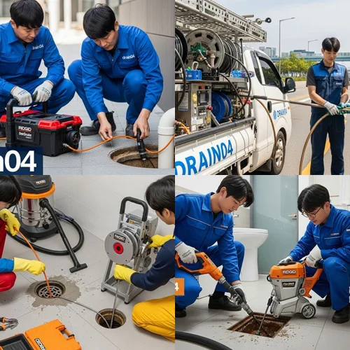계수동 하수구 고압세척 공장 배관