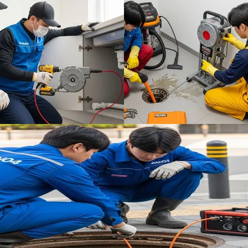 금이동 하수도막힘 공단 하수도