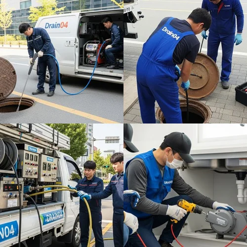 금이동 하수도막힘 공단 하수도