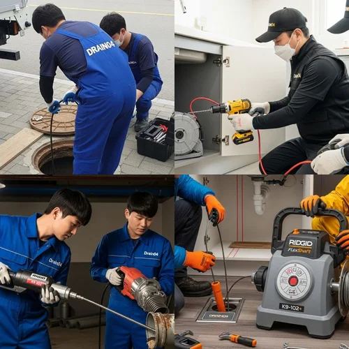대야동 하수구 고압세척 하수관 세척