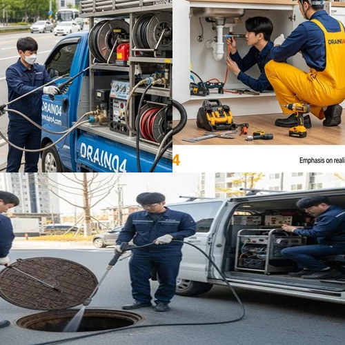 거모동 하수구 고압세척 빌라 필로티