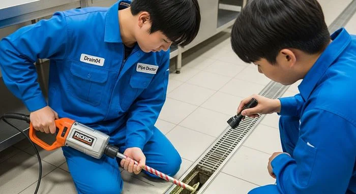 월곶동 하수구뚫음 횟집 배관