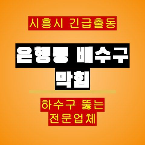 은행동 배수구 막힘 5085